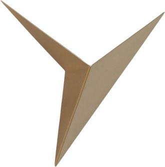OEM Applique Murale - Triangulo Metal Negro - 3 W - 3000 K - Para Habitacion Salon Pasillo Escalera - 1 Unidad
