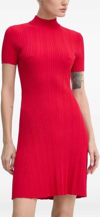 HUGO BOSS short-sleeve mini dress - Red