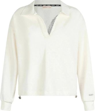 Liu Jo Felpa Sweatshirt - Dames - Longsleeves - Wit - L - Katoen - Tops
