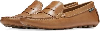 Eastland Patricia Penny Loafers Camel Leather Slip On Shoes HAWK036