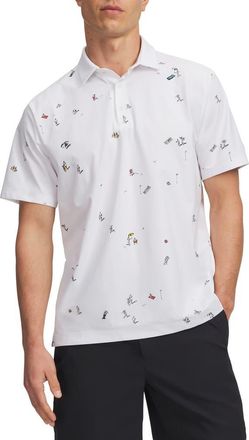 Under Armour UA ArmourDry Performance Golf Polo in White at Nordstrom, Size Xx-Large