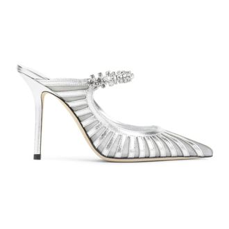 Jimmy Choo London Schoenen, Dames, Grijs, 37 EU, Leer, Bing 100 Pumps