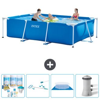 Intex Piscina Con Estructura Rectangular - 300x200x75 Cm - 7-piezas S20838