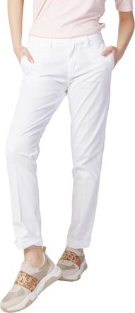Blauer Cotton Trousers with Zip and Button Fastening
