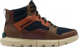 Sorel Mens Explorer Sneaker Mid Waterproof Shoe In Abyss