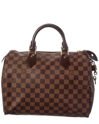 Louis Vuitton Brown Damier Ebene Coated Canvas Speedy 30 (Authentic Pre-Loved)