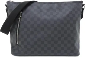 Louis Vuitton Dark Gray Graphite Coated Canvas Shoulder Bag (Pre-Owned)