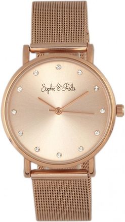 Sophie & Freda Savannah Mesh Bracelet Watch with Swarovski Crystals