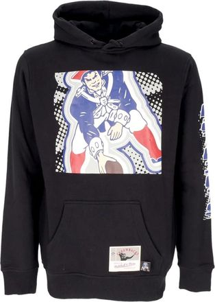 Mitchell & Ness NFL Groot Gezicht Hoodie Zwart - Heren - Hoodies - Zwart - S - Katoen - Hoodies & sweatvesten