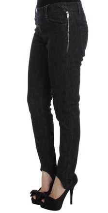 Ermanno Scervino Womens Blue Cotton Slim Fit Denim Jeans Clothing