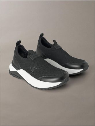 Calvin Klein Womens Womens Ablea Knit Sneaker - Black - 5.5