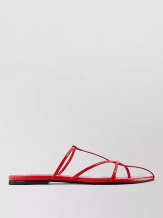 Jil Sander sandals leather goatskin eu sizing flat