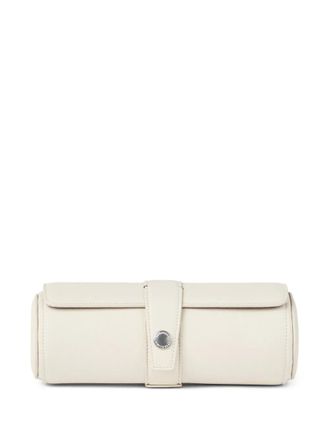 Brunello Cucinelli leather watch case - men - Calf Leather/Suede - One Size - White