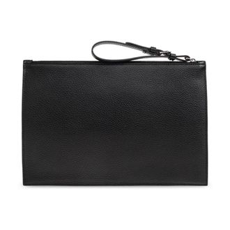 Maison Margiela Clutches, unisex, Black, Size: ONE SIZE Strap Logo Stitch Clutch