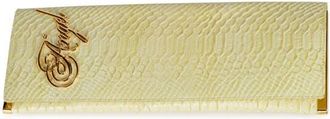 Jeffrey Campbell Halo-C Leather Clutch in Yellow Snake at Nordstrom