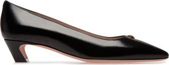 Bally Emblem-plaque leather pumps - women - Calf Leather/Calf Leather/Calf Leather - 39 - Black