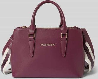 Valentino Handbags Handtasche mit Label-Detail in Bordeaux, Größe 1