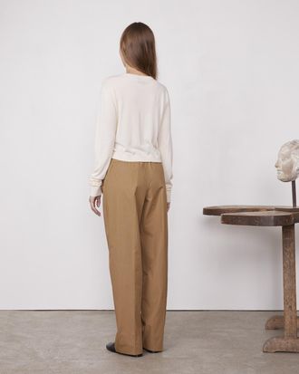 Officine G&eacute;n&eacute;rale Lyocell Blend Cardigan - White