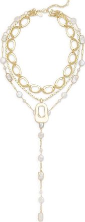 Ramy Brook Elissa Multi Strand Necklace in Gold/pearl at Nordstrom