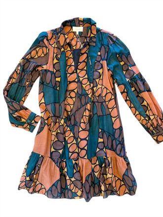 Cleobella Womens Alani Mini Dress In Dark Saguaro Print