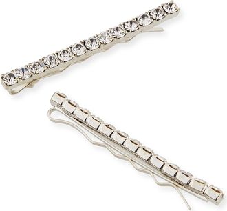 Jennifer Behr Gwen Crystal Bobby Pins, Set of 2