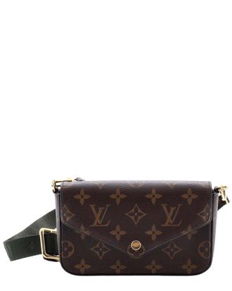 Louis Vuitton Brown Monogram Canvas Felicie Strap & Go (Authentic Pre-Loved)