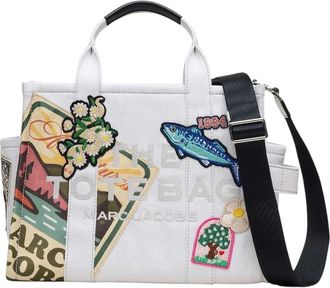 Marc Jacobs White The Camp Patchwork Medium Tote