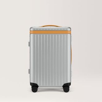 Carl Friedrik Carry-on Luggage - Hard case in Polycarbonate and Aluminium - Silver / Tan