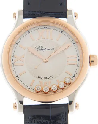 Chopard Happy Sport Automatic Silver Dial Ladies Watch 278608-6001