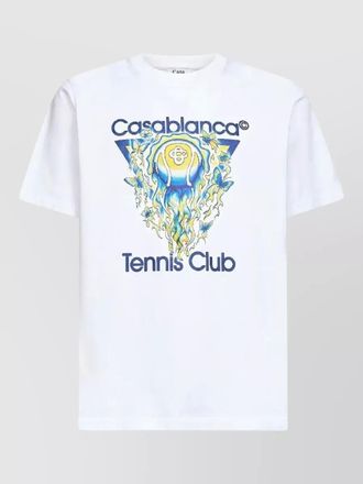 Casablanca organic cotton tennis club icon classic t-shirt
