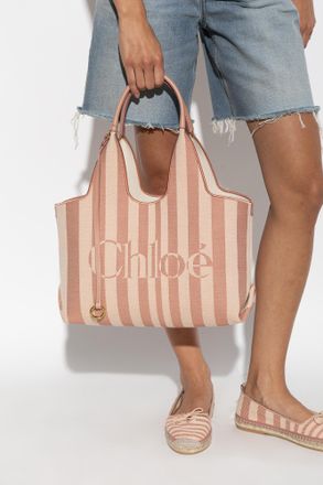 Chlo&eacute; Stripy Small Bag, Womens, Pink