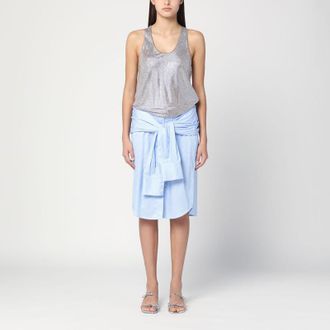 Giuseppe Di Morabito Shirt Dress In Light With Rhinestones