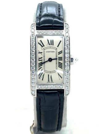Cartier Pre-owned Cartier Tank Americaine Silver Dial Ladies Watch WB707331