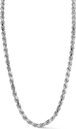 Yield of Men Mens Sterling Silver Rope Necklace at Nordstrom Rack, Size 20