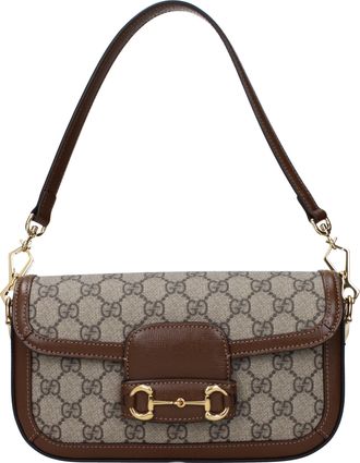 Gucci Horsebit 1955 Damess Handtas Beige/Ebano Stof