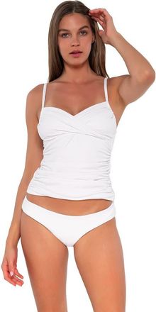 Sunsets Simone Tankini Swimsuit Top in White Lily at Nordstrom, Size X-Small