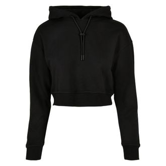 Urban Classics Dames/Dames Terrycloth Korte Hoodie (Zwart)