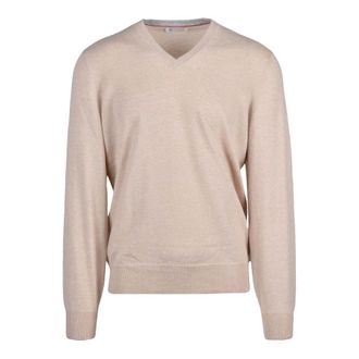 Brunello Cucinelli Heren, Truien, Beige, Maat: XL Kasjmier