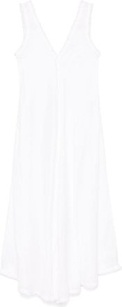 P.A.R.O.S.H. Abito midi in lino - Bianco