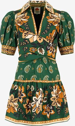 Farm Rio Bedrucktes Minikleid aus Baumwolle Ayla
