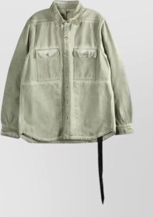 Rick Owens long sleeve overshirt drkshdw chest pockets