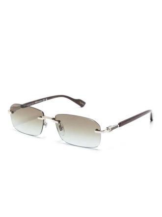 Gucci GG1221S008 Rimless Metal Sunglasses - Silver