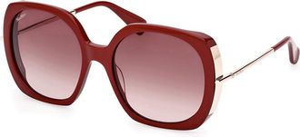 Max Mara MM0079 66F Womens Sunglasses Red Size 58