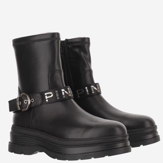 Pinko Womens Ankle Boots Leather Black Upper: Bovine