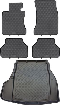 OEM Juego De Alfombrillas De Goma Para Coche Y Alfombrilla Para Maletero Para Bmw Serie 5 E60 Sed&aacute;n (de Julio A Febrero De 2010)