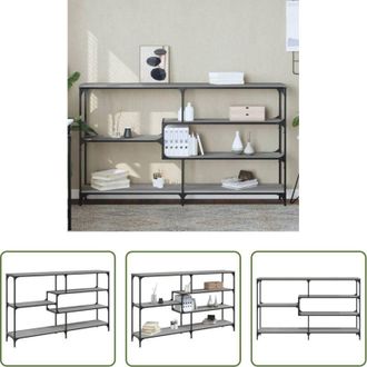 vidaXL Tavolino da ingresso - Tavolo Consolle Grigio Sonoma 160x32x95 cm in Legno Multistrato