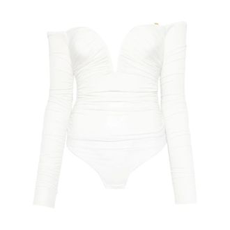 Elisabetta Franchi Body, female, White, Size: M Top