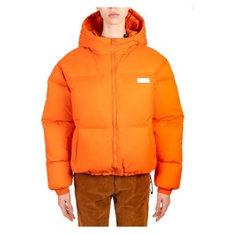 Msgm Plumas Corto - female - MSGM - Down Jackets - Orange - XS - Jackets