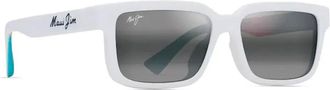 Maui Jim Sunglasses, unisex, White, 56 MM, Polarized Sunglasses Matte White Grey Lenses