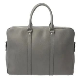 Louis Vuitton Pre-owned Handbags, male, Gray, Size: ONE SIZE Pre-owned Briefcase